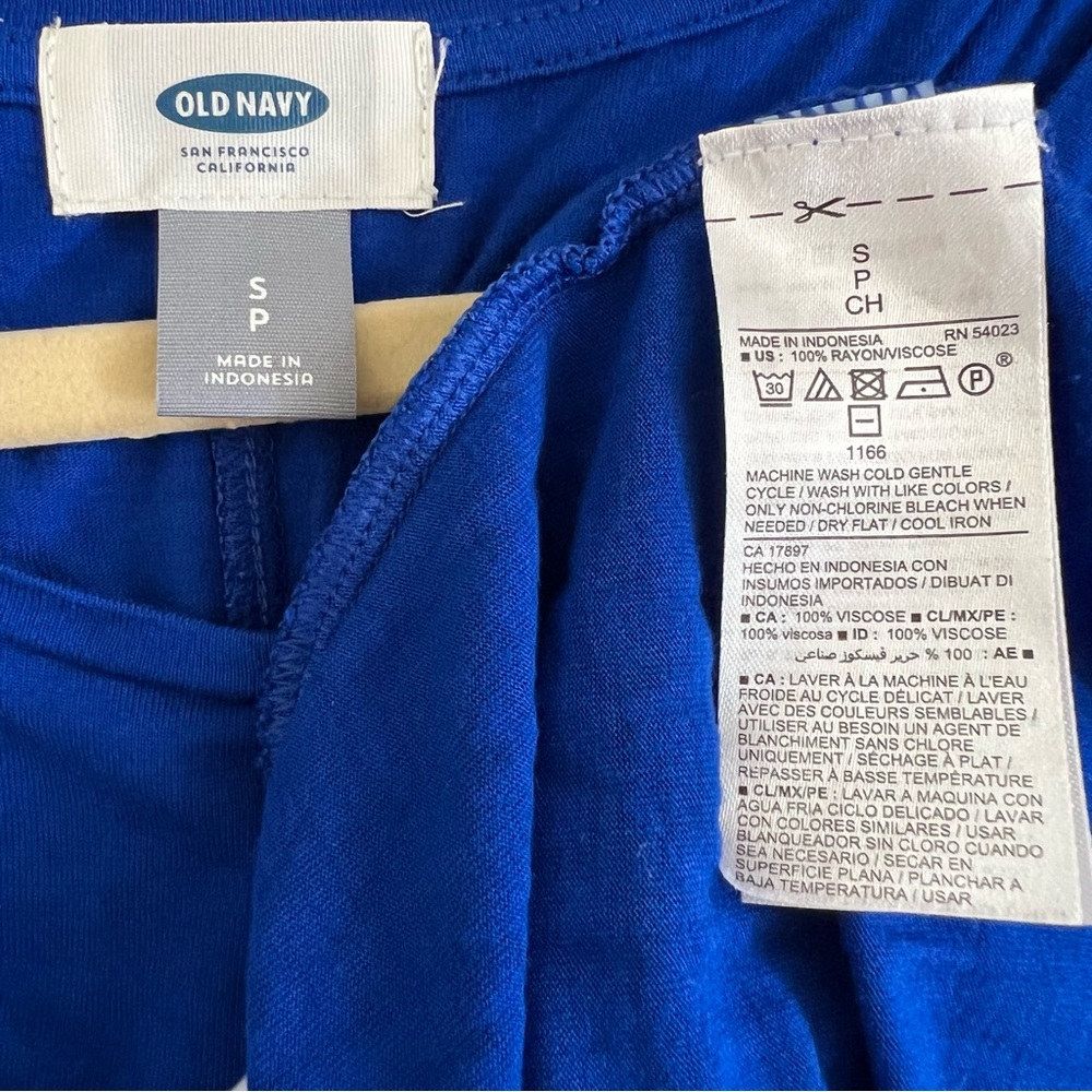 Old Navy Royal Blue Tank Top Size S - Picture 3 of 3